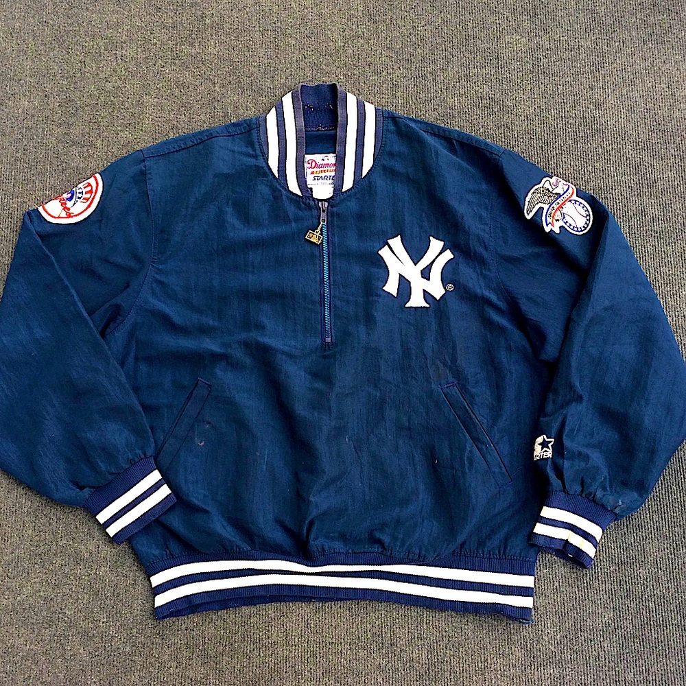 New York Yankees | 90’s Starter Jacket | Quarter-Zip Windbreaker